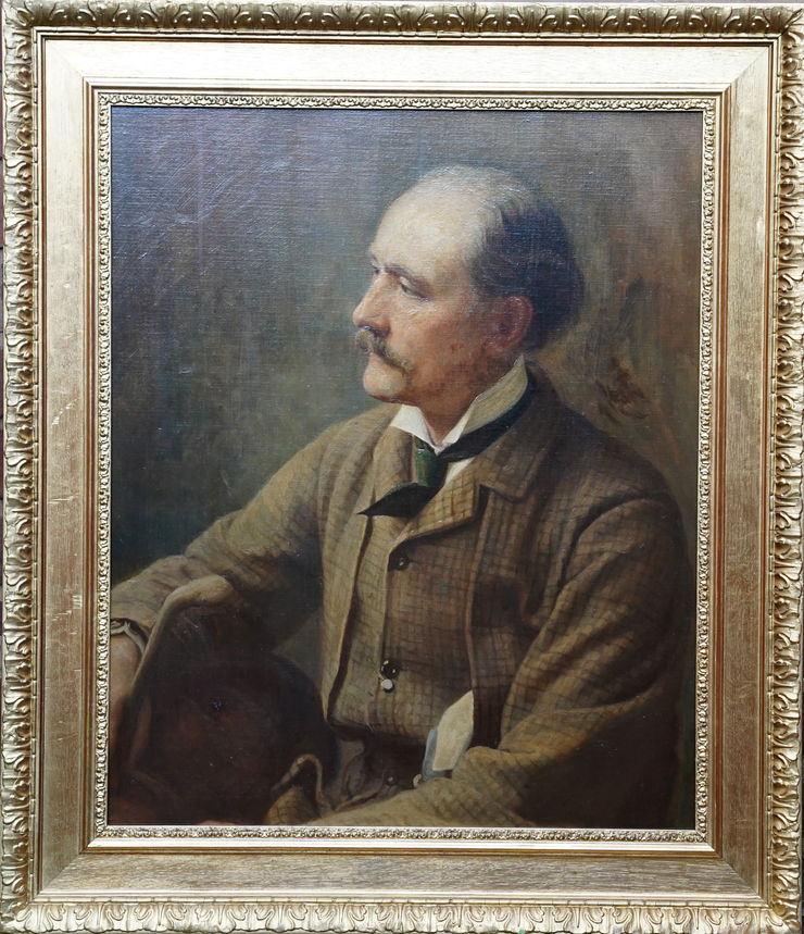 British Male Portrait by Alfred Fitzwalter Grace at Richard Taylor Fine Art
