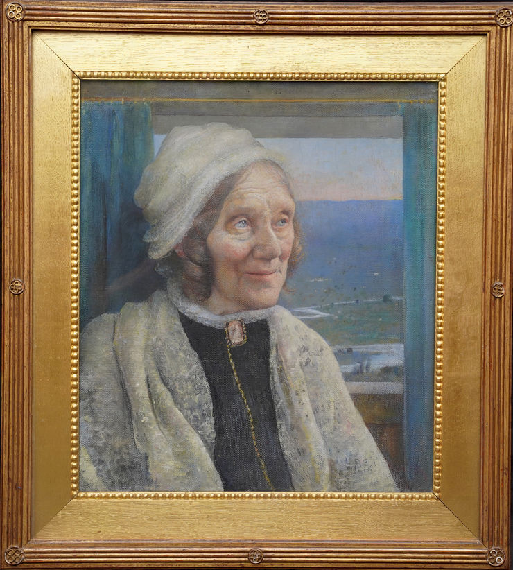 Victorian Portrait of Emma Woods by Annie Swynnerton at Richard Taylor Fine Art