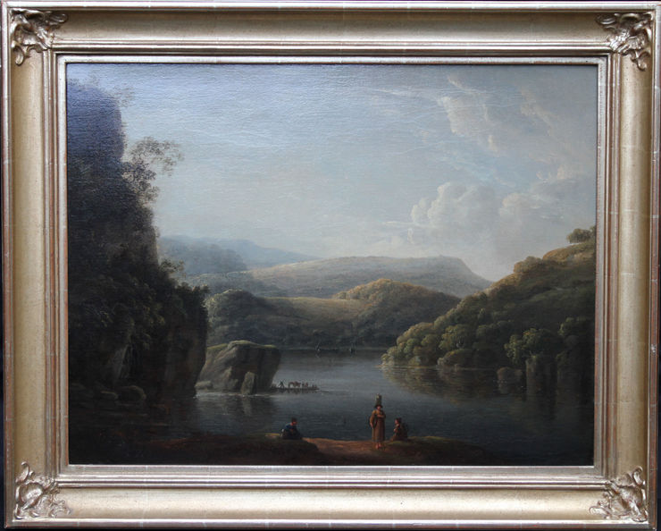 Glamorganshire from Britton Ferry by Anthony Devis at Richard Taylor Fine Art