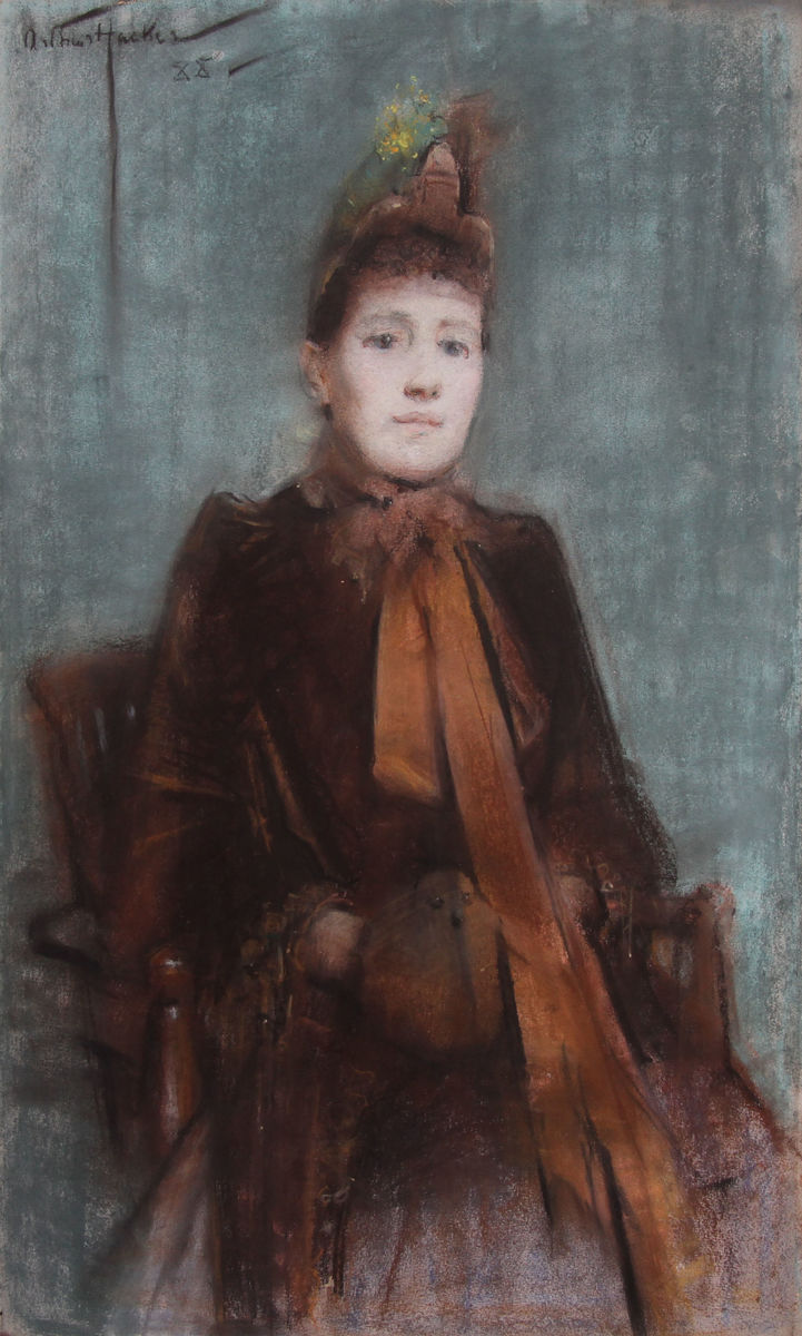 Portrait of a Victorian Lady by Arthur Hacker at Richard Taylor Fine Art