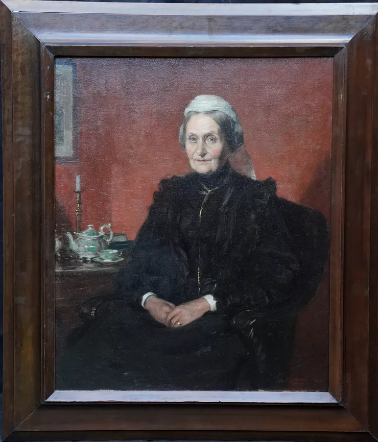 Scottish Portrait of a Lady by Arthur Percy Dixon at Richard Taylor Fine Art