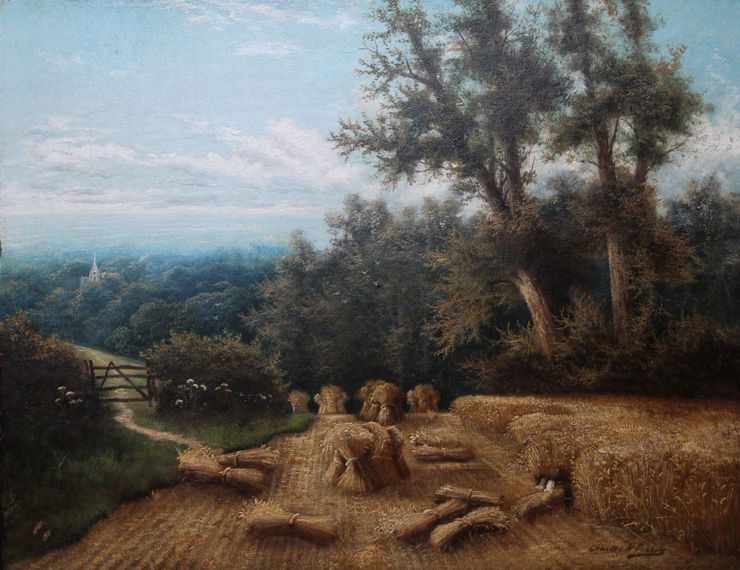 Charles Henry Passey - Surrey Summer Harvest - Richard Taylor Fine Art
