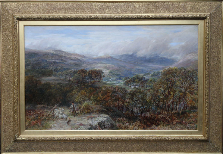 Panoramic Shepherd's View landscape by Charles Thomas Burt at Richard Taylor Fine Art