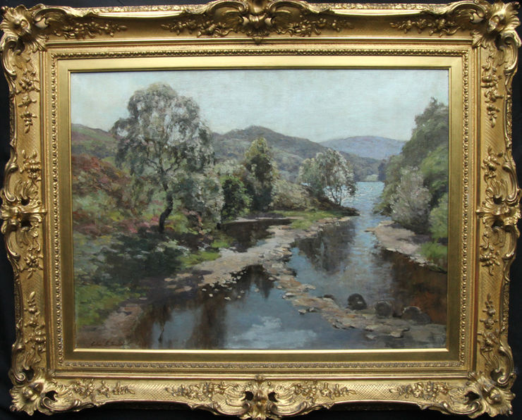 River Landscape Perthshire by Colin Gillespie Mitchell at Richard Taylor Fine Art