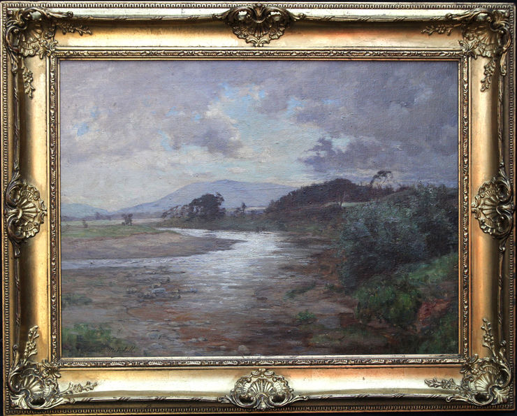 Impressionist Scottish River Landscape by Colin Gillespie Mitchell at Richard Taylor Fine Art