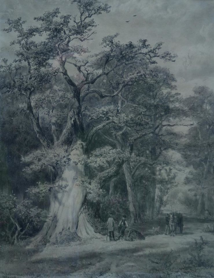Hasbrucher Wald Dutch Old Master by Cornelius Springer at Richard Taylor Fine Art