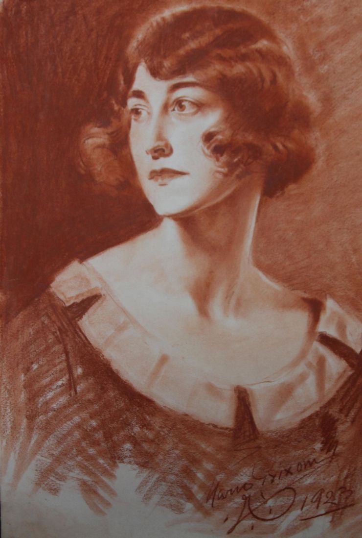 Count Mario Grixon -  female portrait  - art deco - Richard Taylor Fine Art