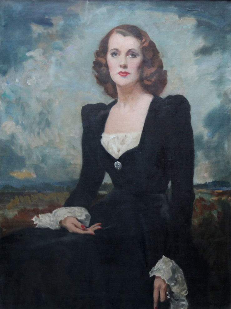 Portrait of Thelma Gilmour Smith by David Cowan Dobson Richard Taylor Fine Art