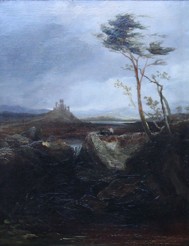 Welsh Landscape with Ruins by David Cox the Elder  Richard Taylor Fine Art