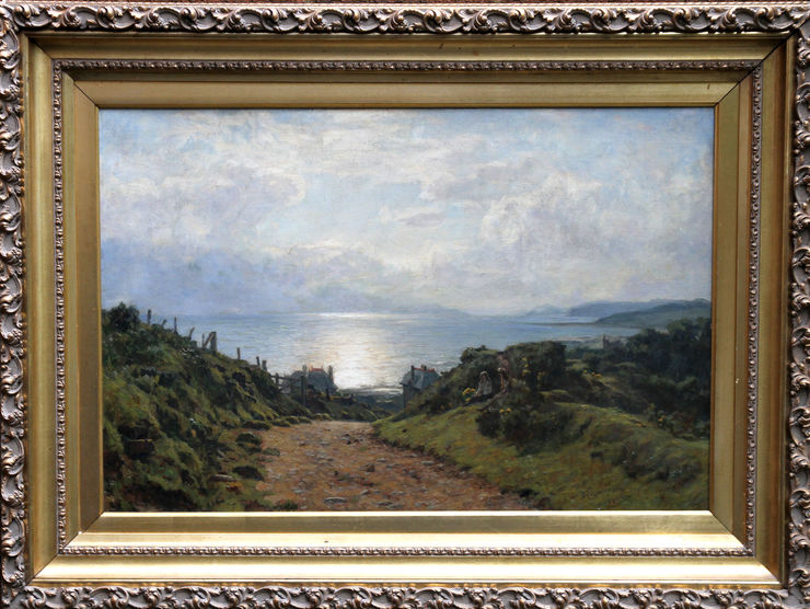 duncan cameron- scottish coastal landscape -richard taylor fine  art - framed