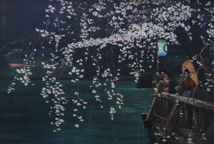 E B Powell Japanese Cherry Blossom Richard Taylor Fine Art