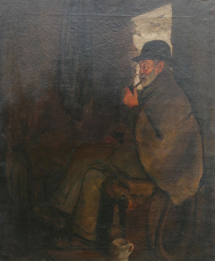 Victorian Male Portrait by Elizabeth Stanhope Forbes Richard Taylor Fine Art