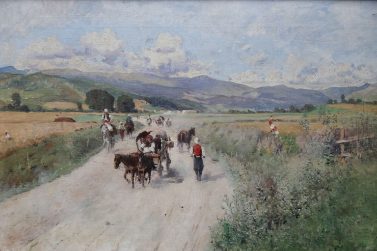 Italian Impressionist Landscape by Franz Leo Ruben Richard Taylor Fine Art