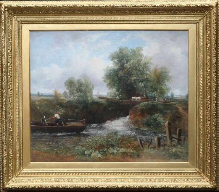 Frederick Waters Watts The Stour Constable Country available at Richard Taylor Fine Art