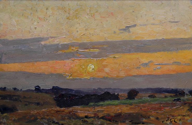 Frederick George Cotman - Sunset Landscape - Richard Taylor Fine Art