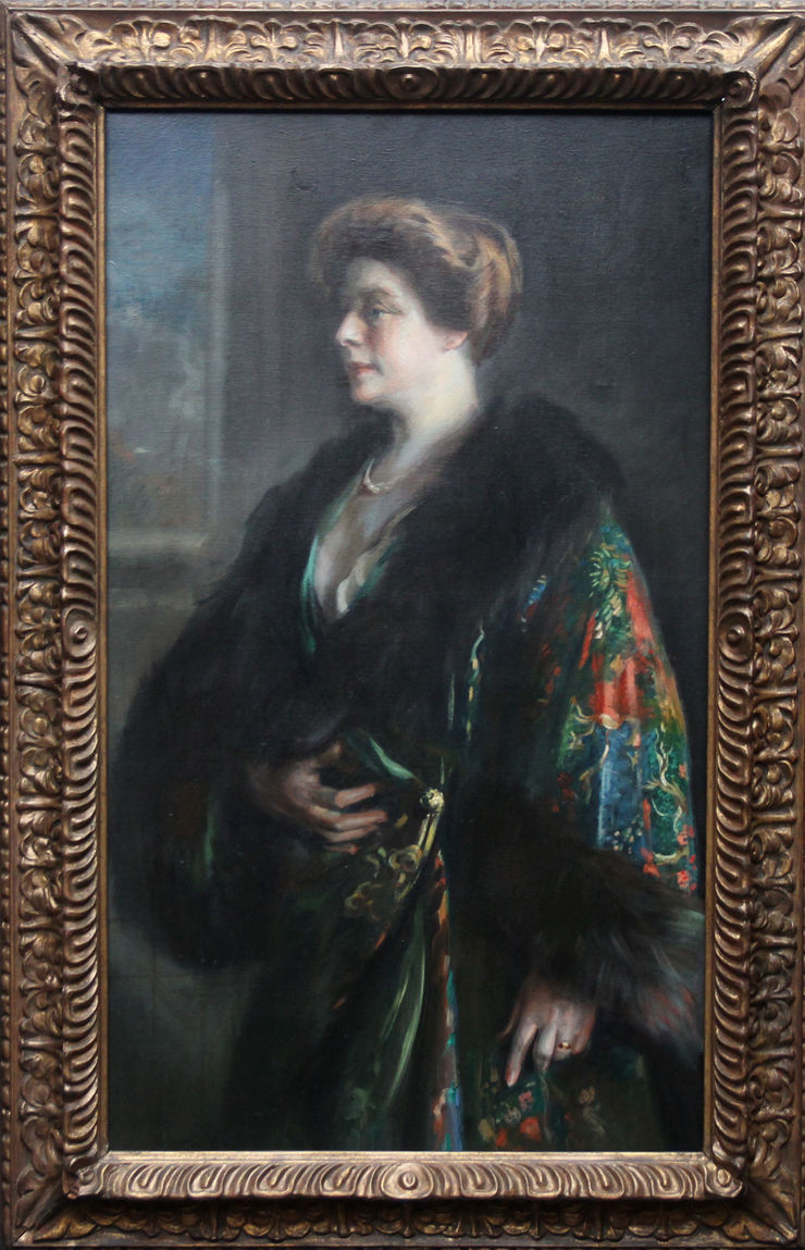 Edwardian Female Portrait by Garreta at Richard Taylor Fine Art