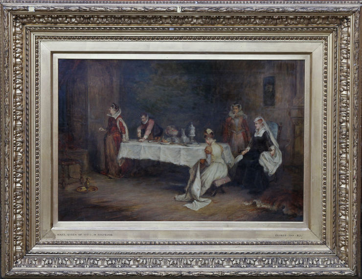 Victorian Interior Mary Queen of Scots in Holyrood by George Hay at Richard Taylor Fine Art