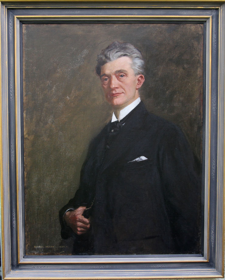 Portrait of a Gentleman by Scottish Glasgow Boy artist George Henry at Richard Taylor Fine Art