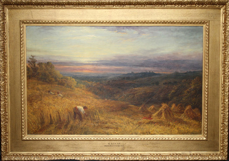 British Victorian Surrey Landscape by George Lucas at Richard Taylor Fine Art