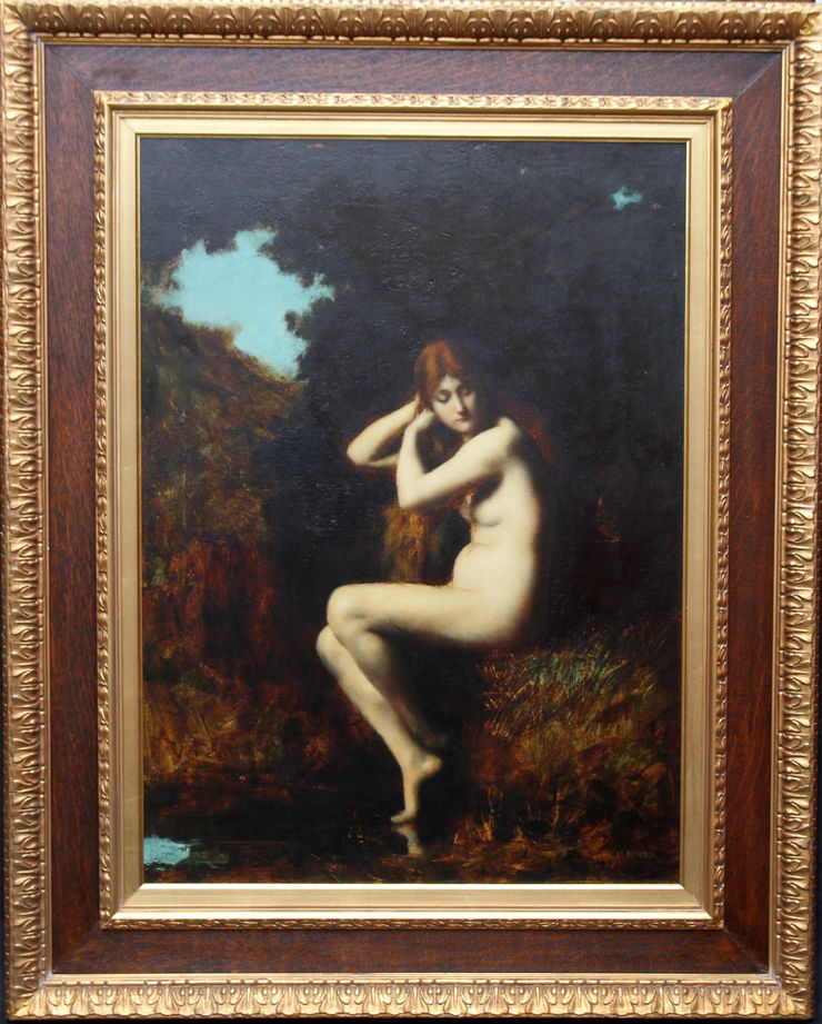 French Impressionist Nude by Jean Jacques Henner at Richard Taylor Fine Art