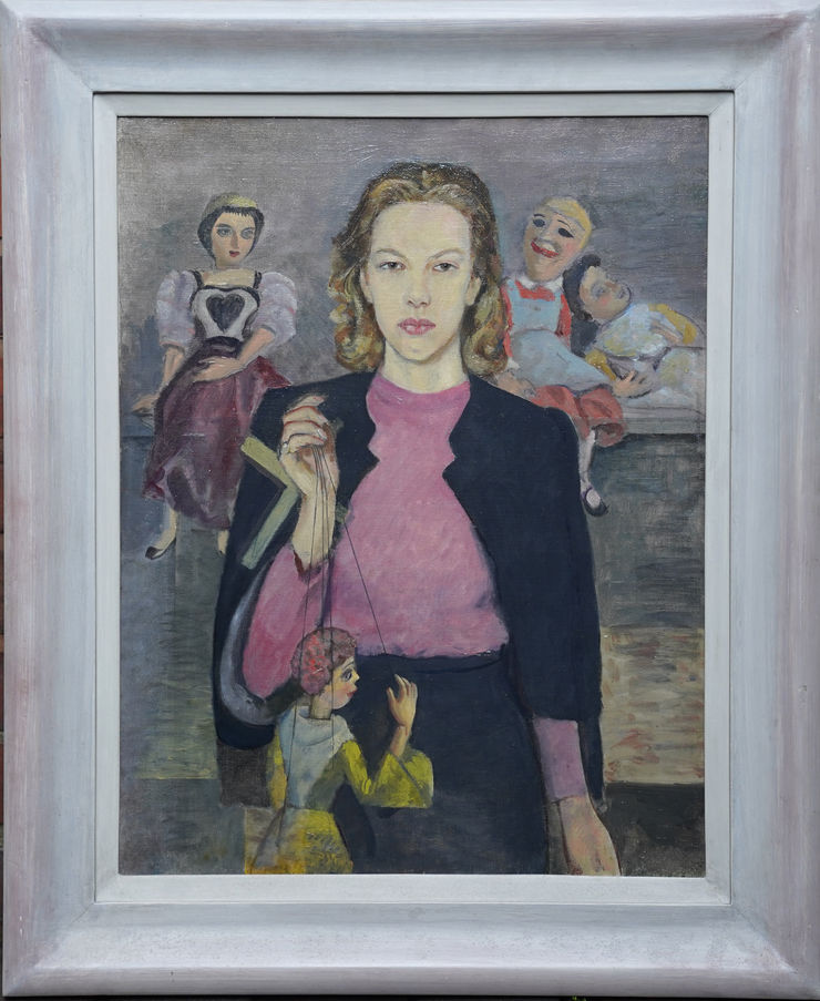 British Portrait of Puppeteer by James Cleaver at Richard Taylor Fine Art