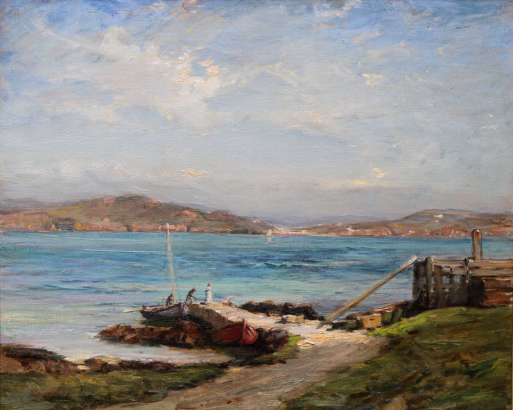 The Ferry Iona Scottish Impressionist Art by James Campbell Noble Richard Taylor Fine Art