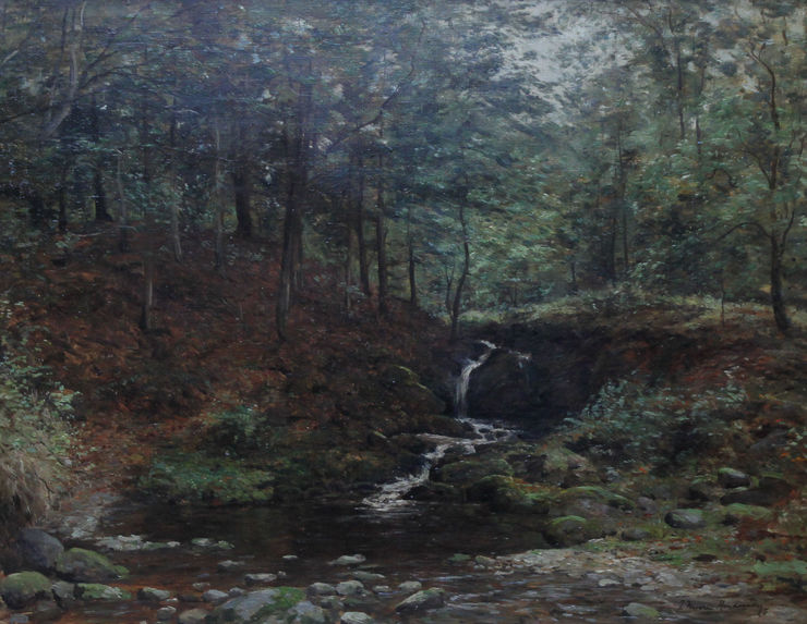 Scottish Impressionist River Landscape - Stirling by Joseph Morris Henderson at Richard Taylor Fine Art