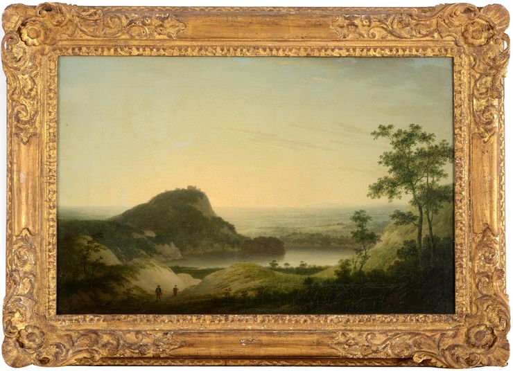 Joseph Wright of Derby - View in wales - Richard Taylor Fine Art framed
