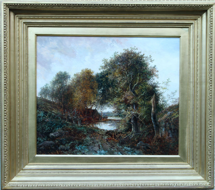 Victorian Landscape oil painting by Joseph Thors at Richard Taylor Fine Art