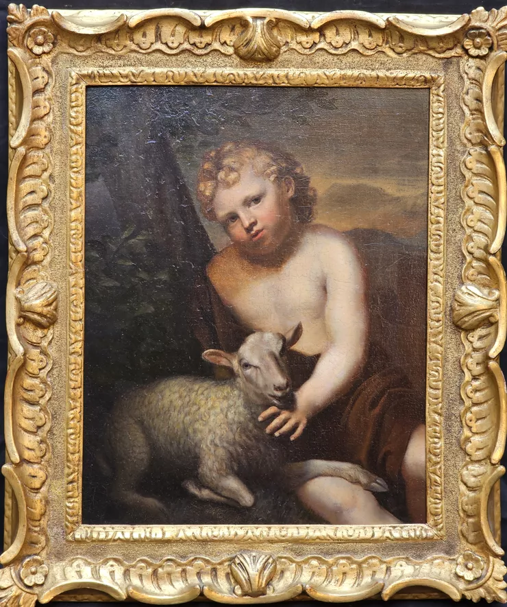 Infant John the Baptist by Old Master at Richard Taylor Fine Art  Richard Taylor Fine Art