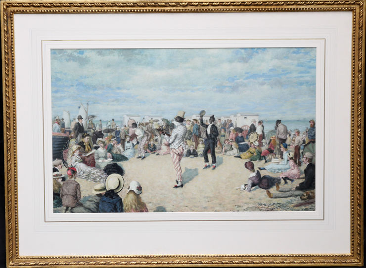 Morning Beach Concert by Owen Dalziel  available at Richard Taylor Fine Art