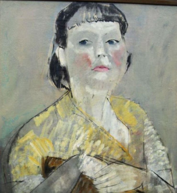 Post Impressionist 1950's Portrait by Pauline Glass Richard Taylor Fine Art