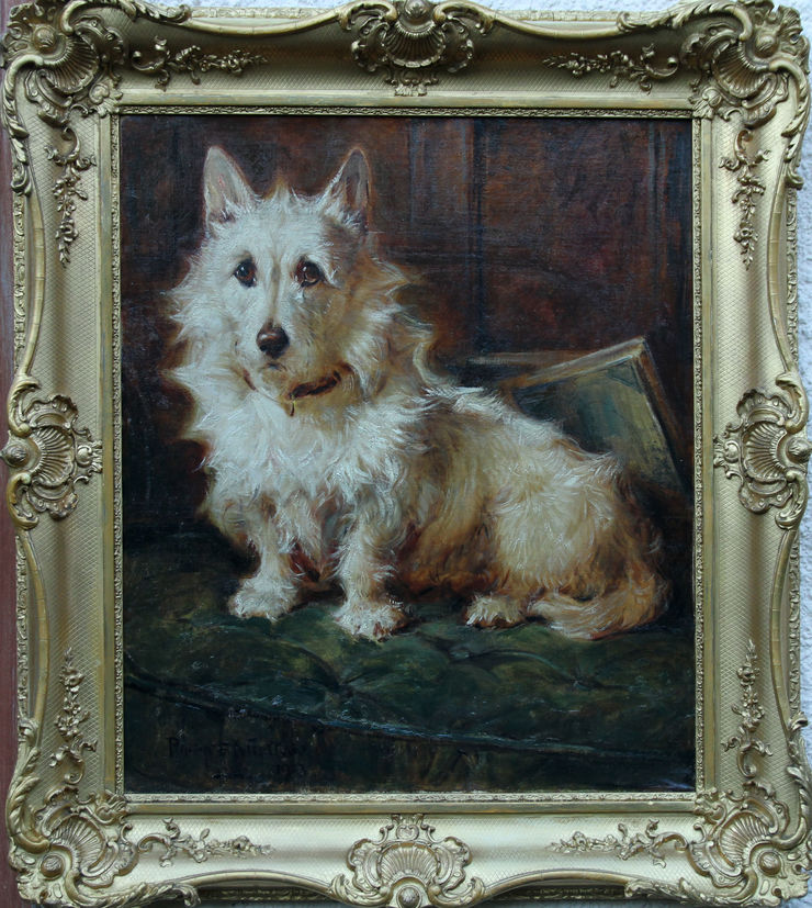 philip eustace stretton - scottish dog portrait -  richard taylor fine art