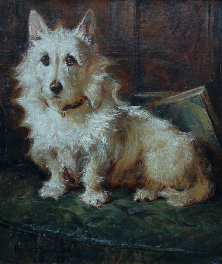 philip eustace stretton  scottish dog portrait -  richard taylor fine art