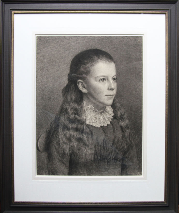 Pre-Raphaelite Girl Portrait Drawing at Richard Taylor Fine Art