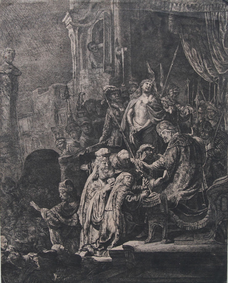 Rembrandt - Christ before Pilate - Richard Taylor Fine Art