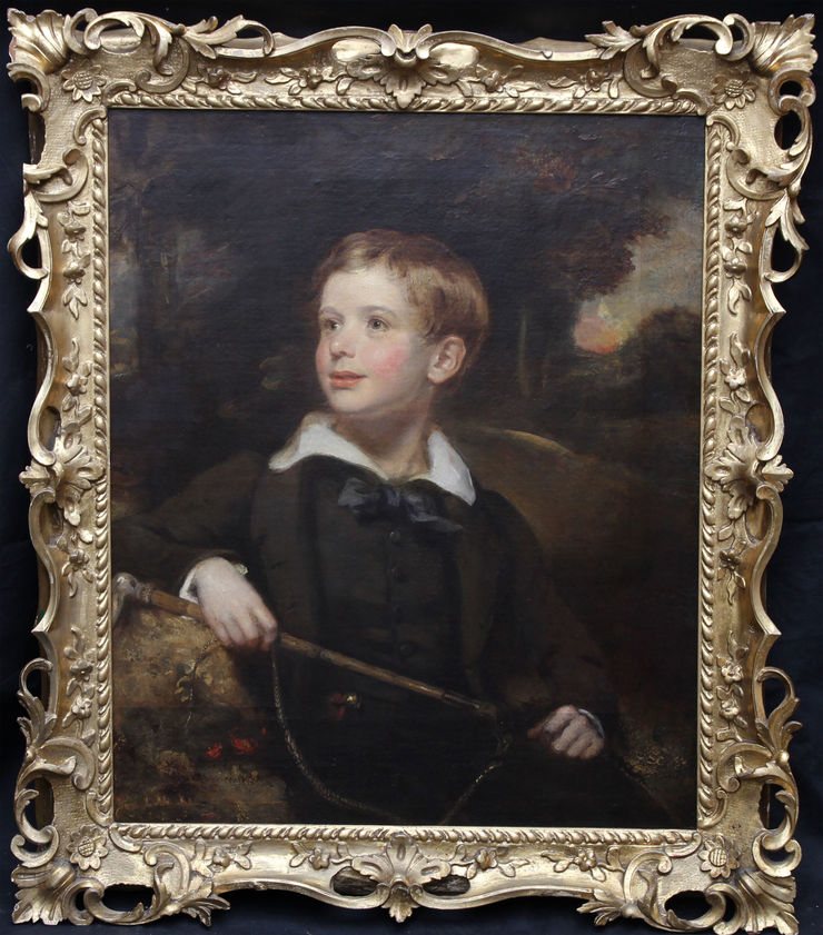sara carpenter - circle -portrait of a boy - richard taylor fine art