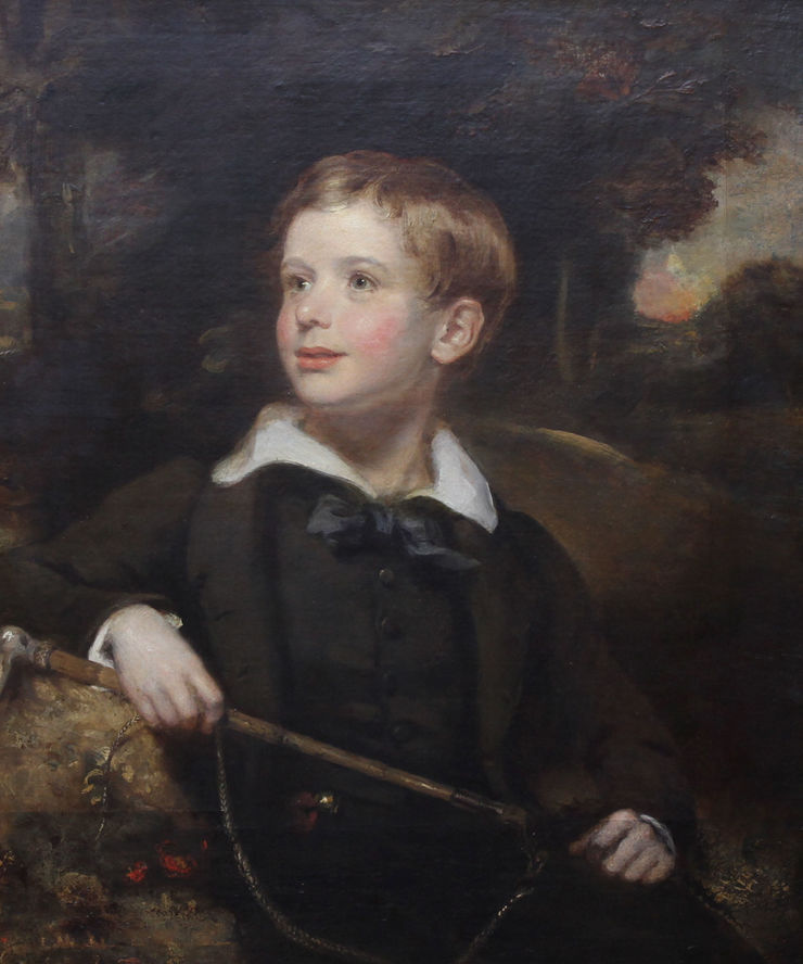 sara carpenter - circle -portrait of a boy -richard taylor fine art