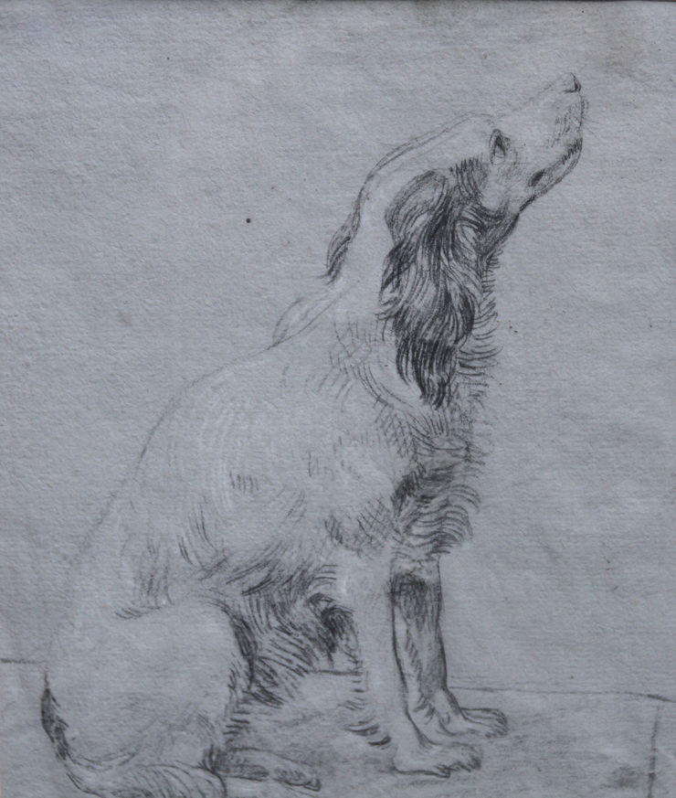 sawrey gilpin  (circle) -spaniel dog - richard taylor fine art