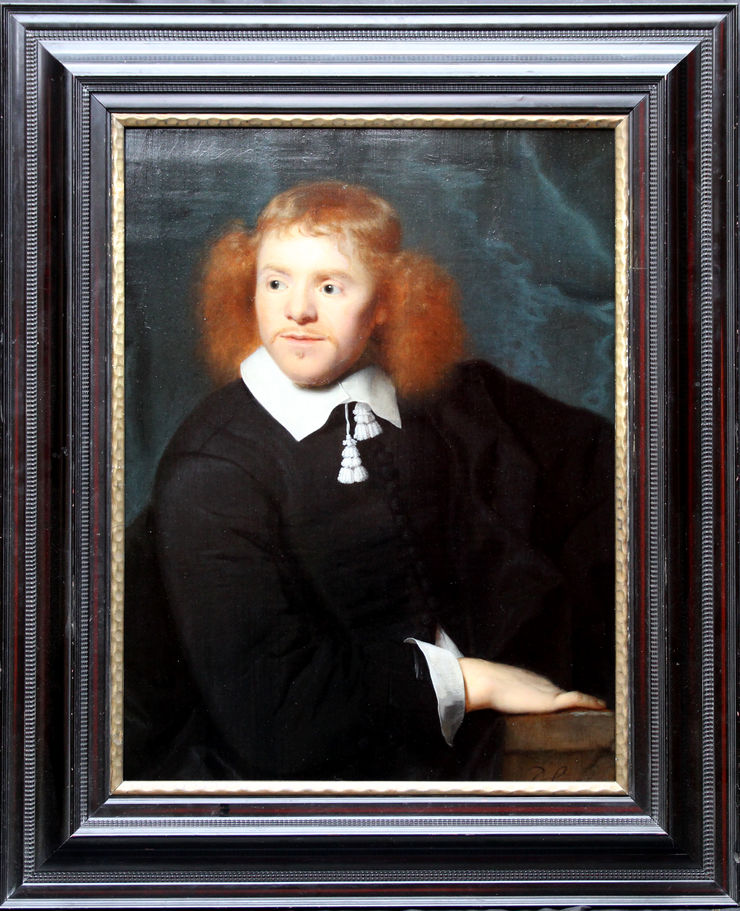 Dutch Old Master Male Portrait by Simon Luttichuys at Richard Taylor Fine Art