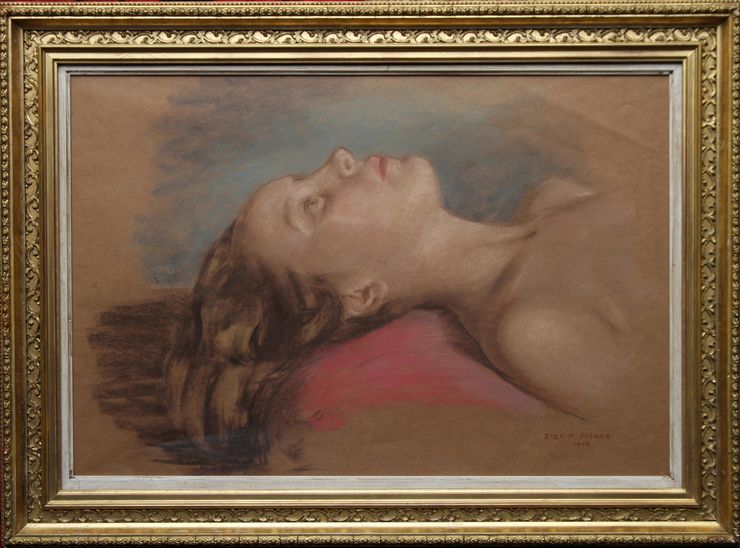 Stefani Melton Fisher - Art Deco Portrait - Richard Taylor Fine Art