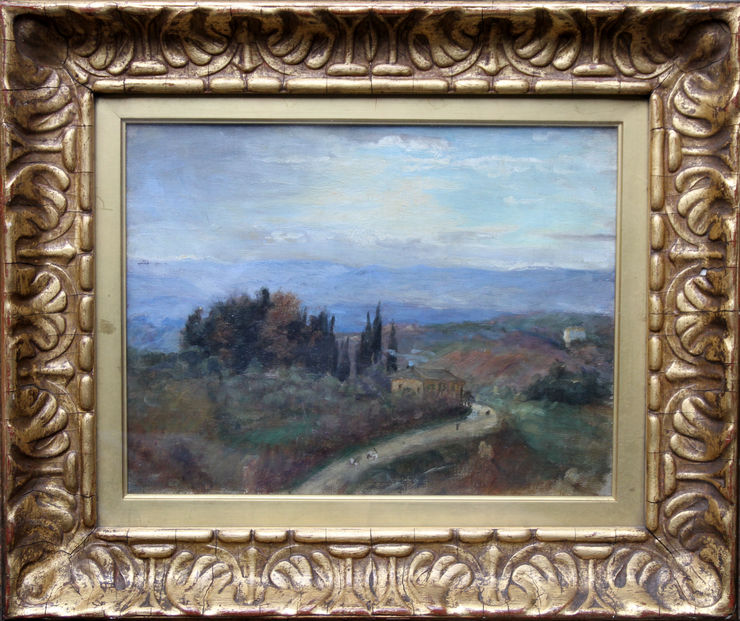 Italian Landscape by Susan Isabel Dacre Impressionist at Richard Taylor Fine Art