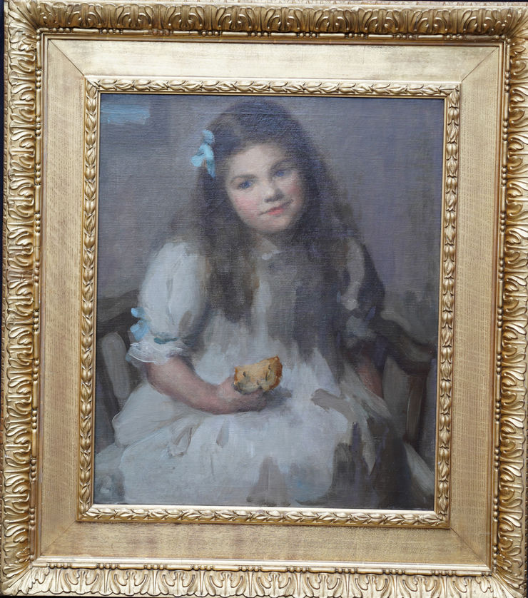 Edwardian Portrait of Olive Mary Stone by Sybil Maude at Richard Taylor Fine Art