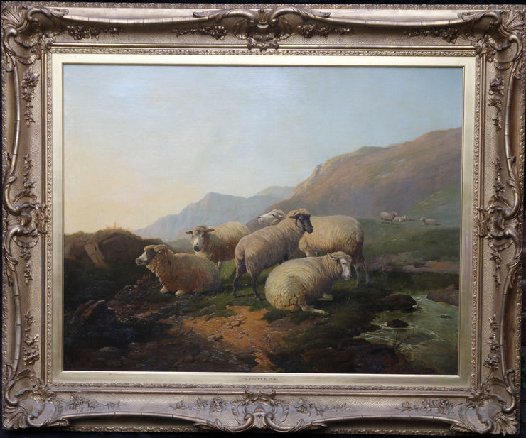 thomas sidney cooper - british victorian landscape - richard taylor fine art - framed (1)