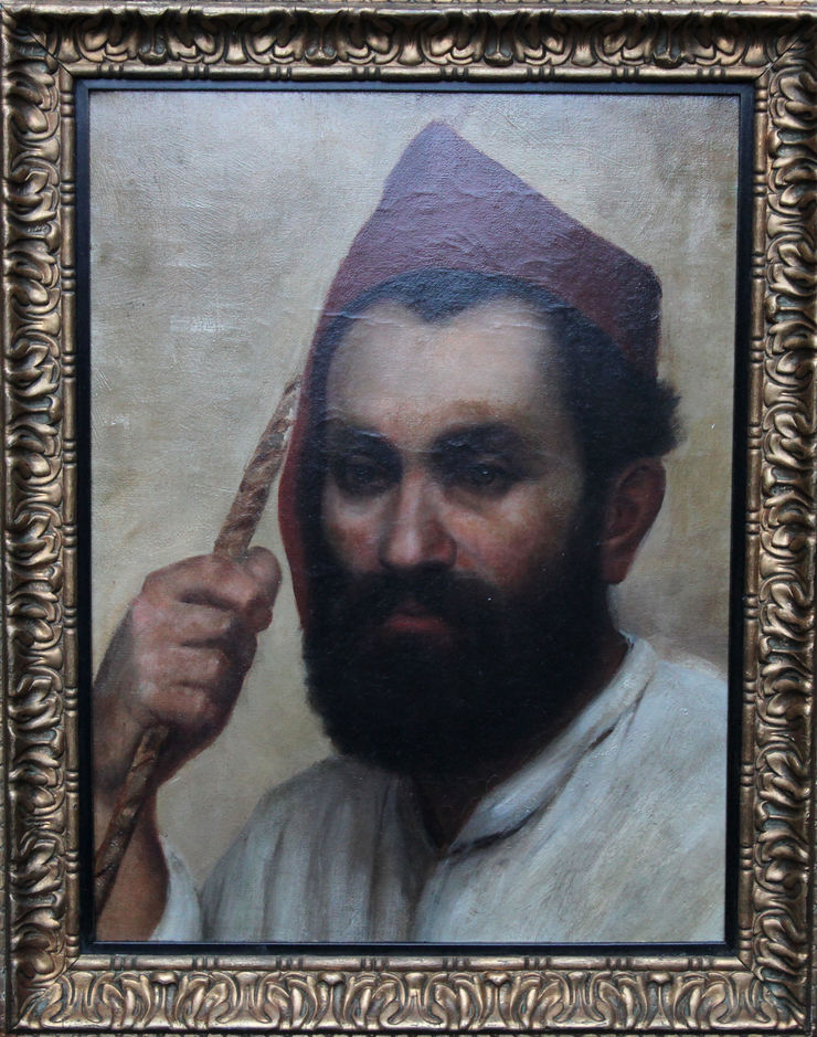 Portrait of a Turkish Man 19th century at Richard Taylor Fine Art