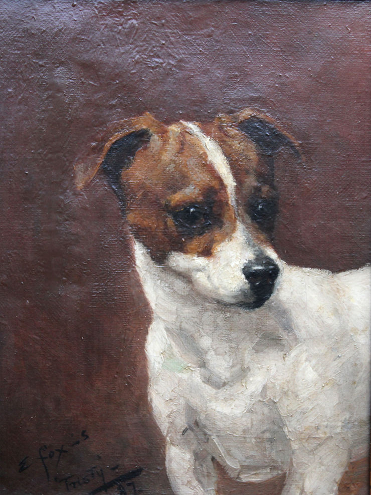 victorian dog portrait -  richard taylor fine art