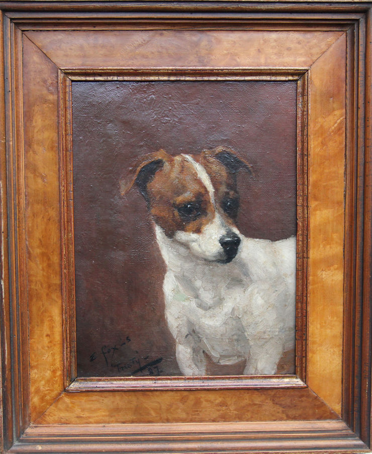 victorian dog portrait - richard taylor fine art