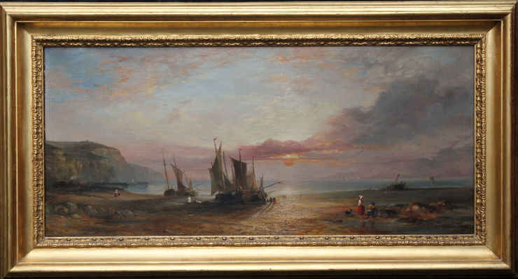 W E Bates - British Victorian Coastal Marine - Richard Taylor Fine Art