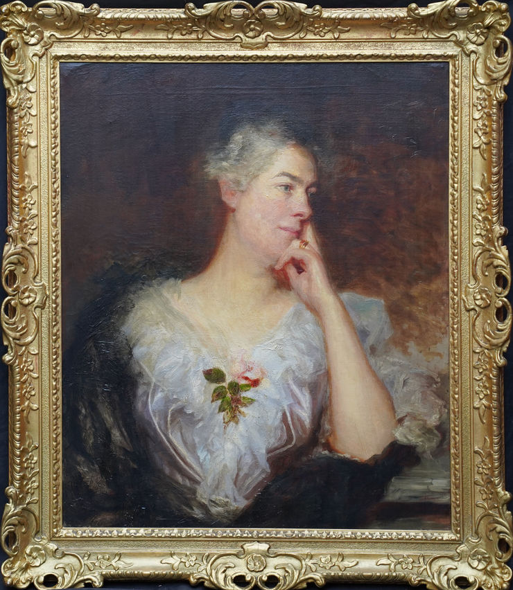 Old Master Portrait of a Lady by William Etty (circle) at Richard Taylor Fine Art