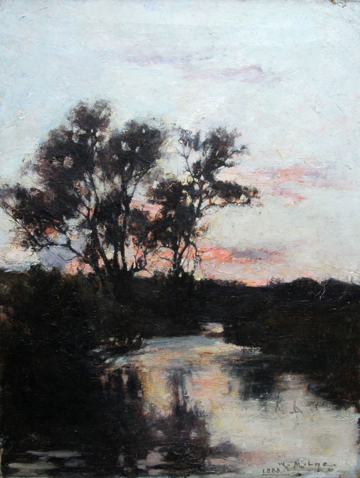 Twilight Scottish Impressionist by  William Milne Richard Taylor Fine Art